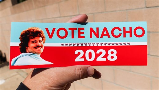 Vote Nacho 2028 Bumper Sticker Glossy 9''x 3'' (nacho Libre) - Etsy