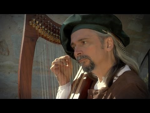 Lied des Barden auf der keltischen Harfe