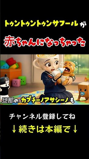 イタリアンブレインロット曲【トゥントゥントゥン・サフールが赤ちゃんになっちゃった】#トゥントゥントゥンサフール #イタリアンブレインロット #ブレインロット