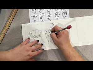 Sign Language Hand Drawing