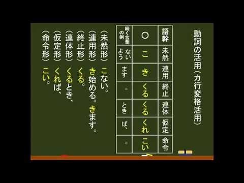 〔国語・文法〕 動詞：カ行変格活用（カ変） －オンライン無料塾「ターンナップ」－