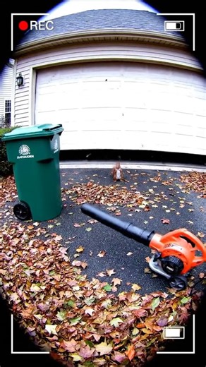 Squirrel vs Leaf Blower Goes WRONG 🐿️💨😂 #Shorts