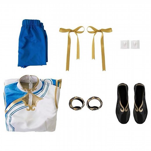 Hallowcos Street Fighter 6 Chun Li Cheongsam Cosplay Costume Halloween Outfits