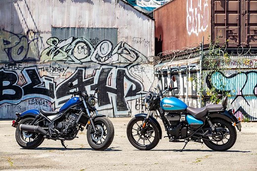 2021 Honda Rebel 300 vs. 2021 Royal Enfield Meteor 350 Comparison Review