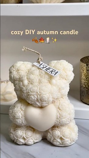 🍂COZY DIY autumn candle | ASMR🕯️✨#cozy #diy #candle #autumn #asmr #candlemaking