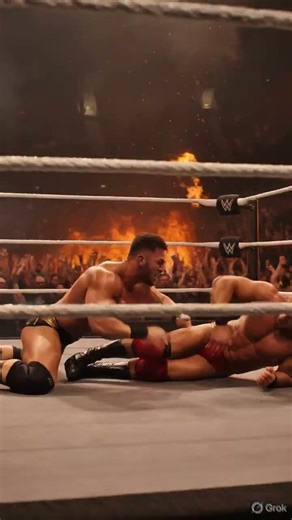 Double clothesline with pyro flames in #viralshort #viralvideo#viral#video #viralshorts#viralvideos