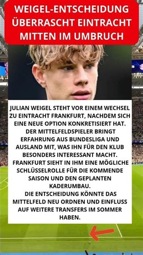 Weigel-Entscheidung überrascht Eintracht mitten im Umbruch