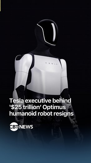 Tesla’s top robotics exec is out — and it’s raising serious questions about the future of Optimus. 🤖 The exit comes just months after Elon Musk claimed Optimus could one day generate $10 trillion in revenue and turn Tesla into a $25 trillion powerhouse. | CBT News