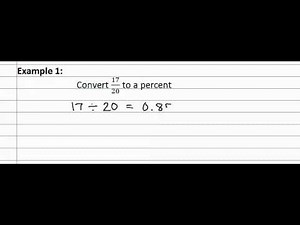 4.5b : Convert Percents and Fractions