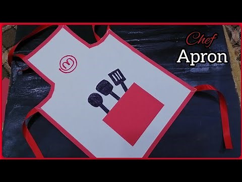 Chef Apron With Paper | Master Chef Apron | Diy