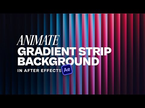Amazing Strip Gradient Background Animation in After Effects | Step by Step | Design With Abir