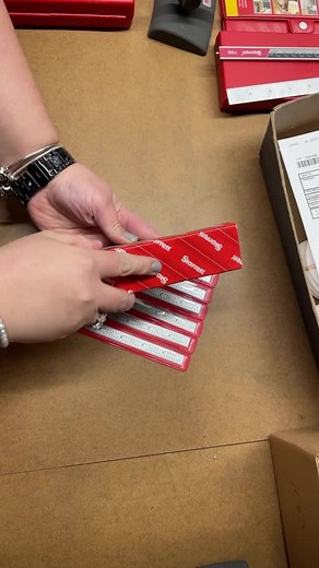 They’re too little 🥹❤️ The #Starrett C304R-6 is a super flexible #steelruler and it’s just 6” long. Isn’t it sweet?? | #starretttools #fyp