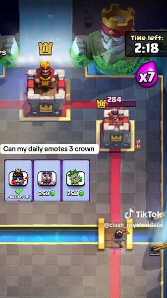 Daily Emotes Challenge: 3 Crown in Clash Royale