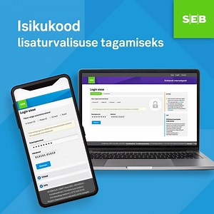 Vaata, missugune näeb välja SEB internetipanga uuendatud sisselogimine. Nüüdsest on vaja internetipanka sisselogimisel valida, kas kasutakse teenust era- või ärikliendina. Kasutades Smart-ID või Mobiil-ID abi, tuleb lisaks kasutajatunnusele sisestada ka isikukood. | SEB Eesti