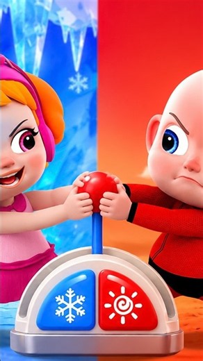 Hot vs Cold Song | Best Funny Nursery Rhymes For Kids #Shorts