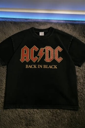 AC/DC Back in Black T-Shirt Buy now in the comments below 👇 | AC/DC Forever Loud