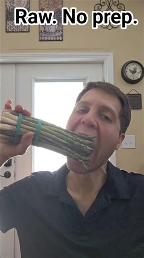 No Prep Meal: Raw Asparagus #shorts #foodshorts