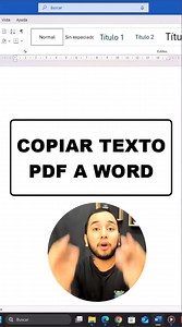 Pasa contenido de PDF a Word al instante y con el mismo formato ⏱️ #ElTioTech #word #tipword #WordTutorial #shorts | El Tio Tech