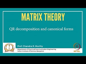 QR decomposition and canonical forms