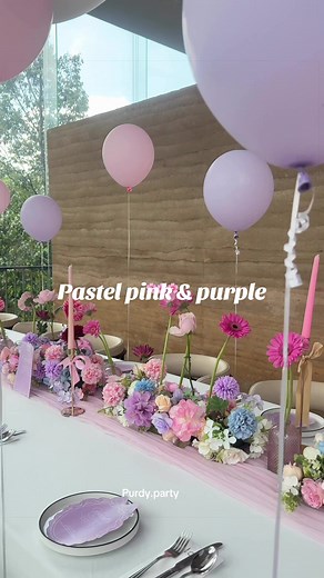 Pastel Pink & Purple Birthday Party Ideas