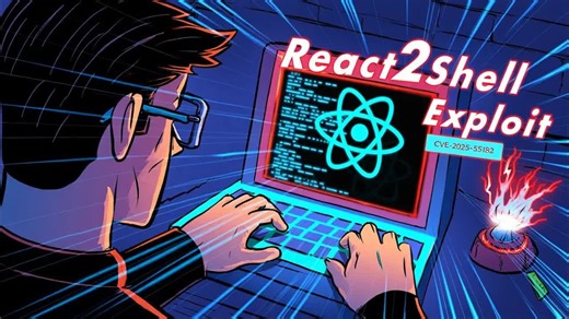 【中文字幕】React2Shell（CVE-2025-55182）漏洞自动化与手工利用全流程解析