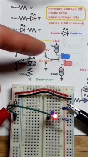 Hi Or Low Indicator Circuit Using Red And Blue LEDs Explained