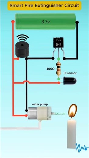 Smart Fire Alarm System 🔥 | Arduino Based Safety Project #diyelectronics #electrical