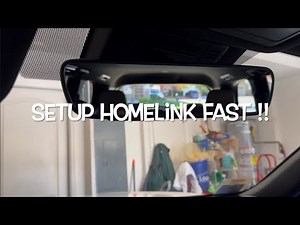 Lexus/Toyota: How to setup Homelink garage door opener in 2 mins with Liftmaster #garagedooropener