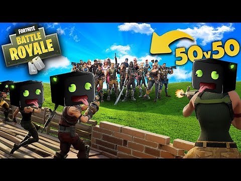 50 ARAZHULS vs 50 NOOBIES!!! - Fortnite Battle Royal [Deutsch/HD]