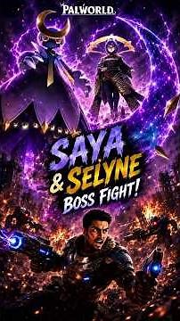 Saya & Selyne HARD MODE Defeated! ⚡ | Palworld Shorts