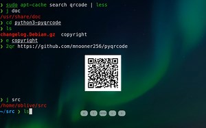 linux 终端生成二维码