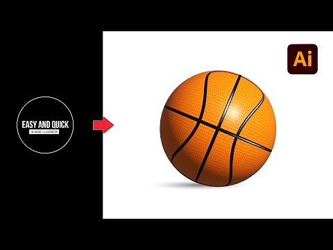 How to Create Basketball in Adobe Illustrator l | Illustrator Tutorials | Basketball in Illustrator