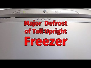 Major defrost of tall upright freezer (Whirlpool, Hotpoint, Indesit, Creda)