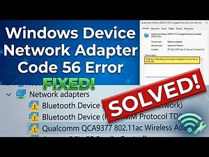 [Solved] Error Code 56 Network Adapter Fixed | Registry Editor Method