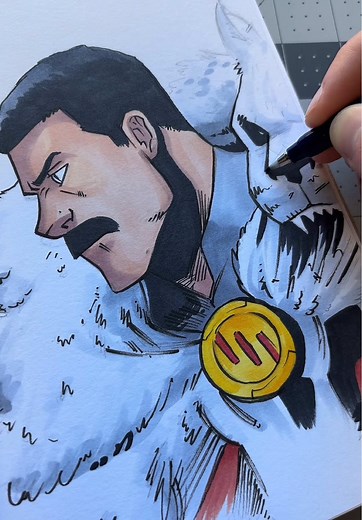 Drawing Thragg for Invincible Season 4