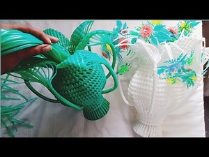 plastic wire ka pot Guldasta Banane Ka Tarika #2022 New Design Guldasta || New Kalash ka Design #pot