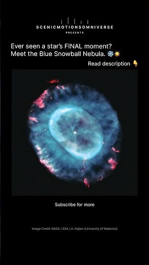 The Blue Snowball Nebula — What Happens When a Star Finally Dies? ❄️☀️ | NASA Hubble