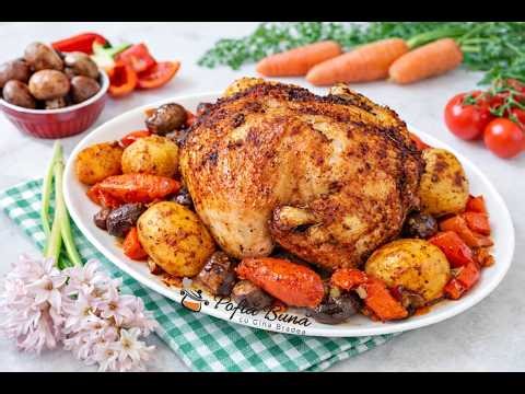 Baked chicken in a bag with vegetables – a simple, tender and hassle-free recipe