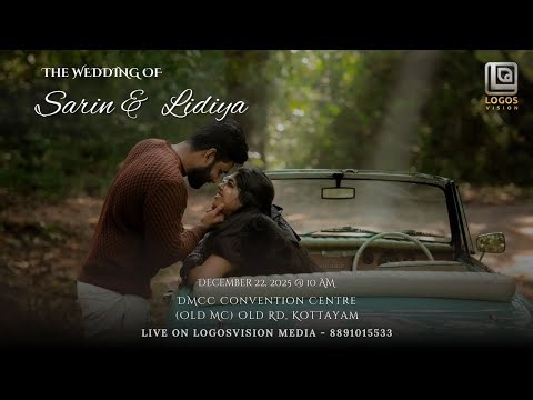 Sarin & Lidiya | Wedding Ceremony | 22 DEC 2025 | LIVE | LOGOSVISION MEDIA