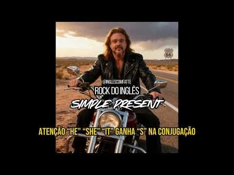Aprenda o Simple Present (Presente Simples Inglês) com música | Versão Rock