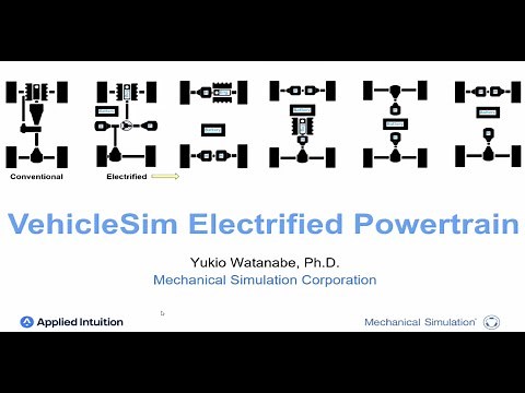 VehicleSim Electrified Powertrain