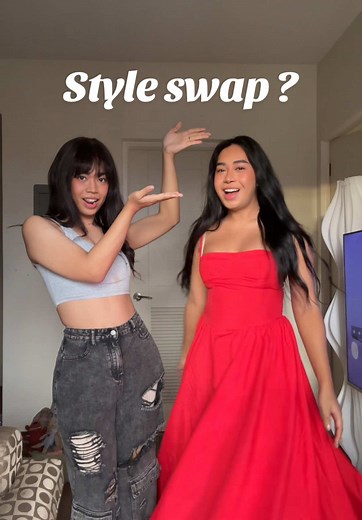 Mother-Daughter Outfit Style Swap Challenge with a Deer Twist