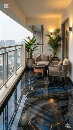 Luxury Terrace Epoxy Flooring | Balcony Floor Upgrade #home #epoxyfloor #terracehouse