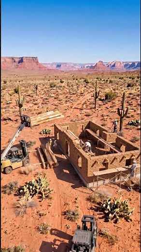 They Built a Traditional Pueblo Revival Adobe Home From Scratch in the Desert 🏜️