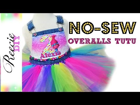 How to make a NO-SEW Overalls Tutu Dress
