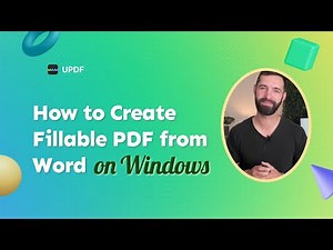 How to Create Fillable PDF from Word on Windows