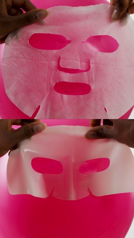 THE FACE SHOP Vita-Toning Vegan Collagen Face Mask, Korean Glass Skin Essential, Hydrogel Mask for Moisturizing & Skin Elasticity, Improves Uneven Tone, 4EA