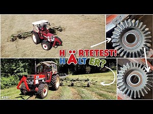 HAY TEDDER - Krone KW 7.70 in USE! | Gear welding... will it hold? | IHC 733 AS | oltimer_junkie