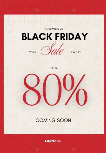BLACK FRIDAY IS COMING.. Thấy post này là kiểm tra giỏ hàng liền mấy ní ơi 😍 SALE SALE SALE #gupo #blackfriday #sale #sale2025 #blackfriday2025