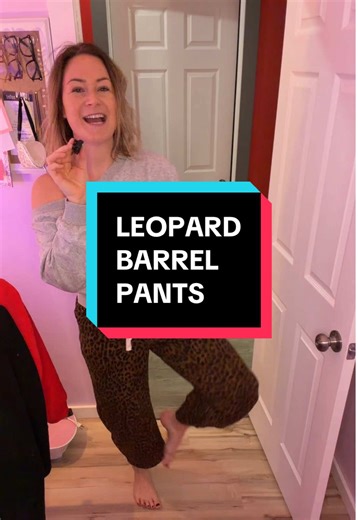 The cutest pants! #barrelpants #trendypants #ootd #jeans #leopardprint